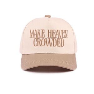 Zenana Outfitters Cream and Tan Hat